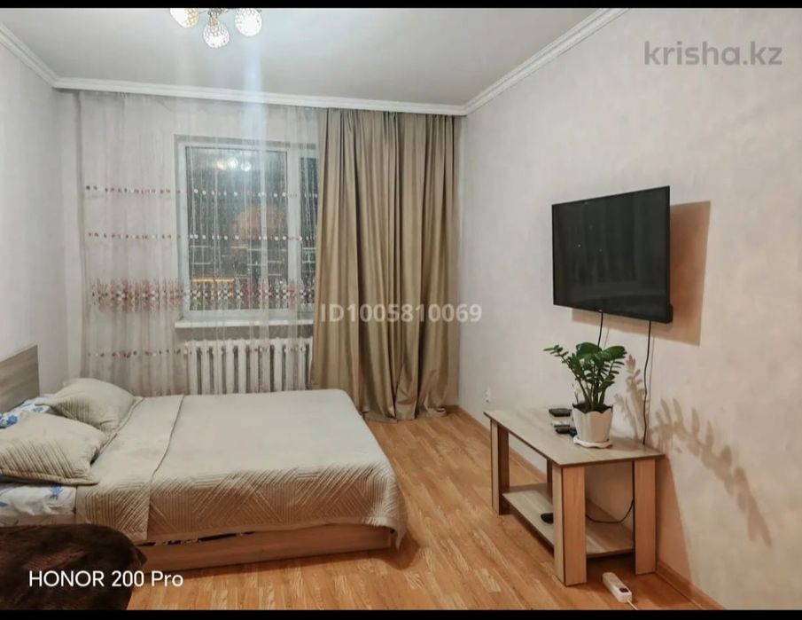 1 бөлмелі пәтер күнделікті жалға беріледі