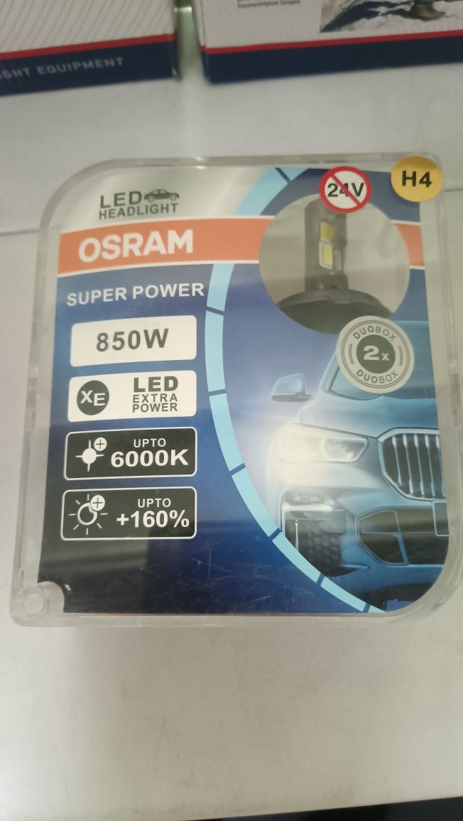 Лампочки LED h4 12v 850w osram