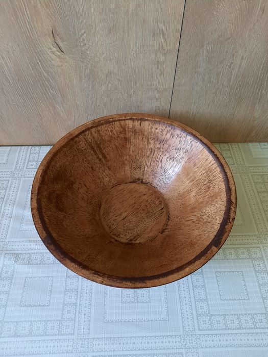 Bol si spatulă confecționae din lemn