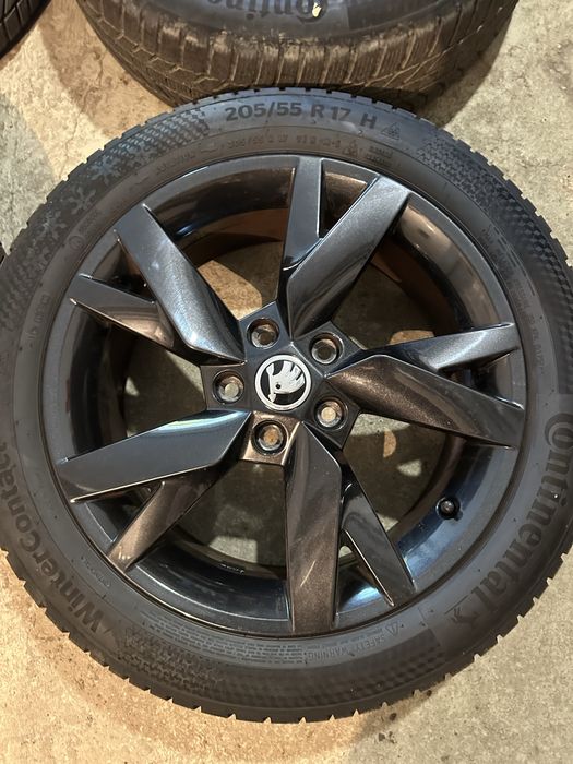 Jante 17” OEM Skoda - anvelope iarna  205/55 17