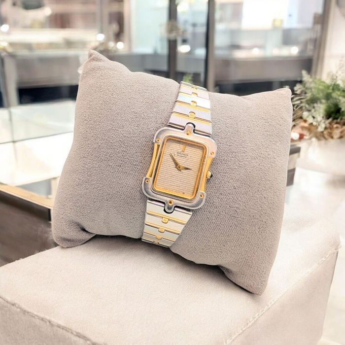 Ceas Dama Seiko Quartz Placaj Aur Calibru 7820 Japan / Amanet Tulcea