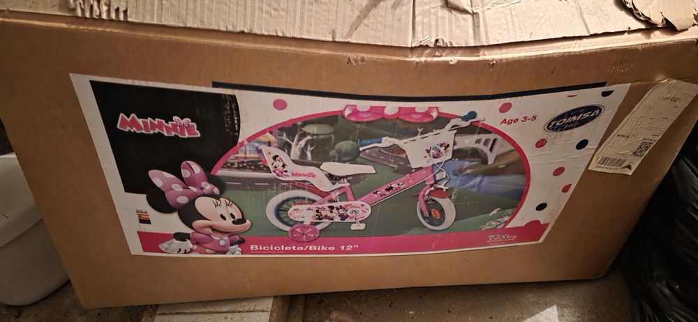 Bicicleta fete 12" Minnie Mouse Club House