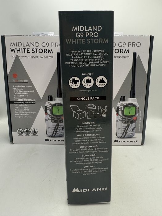 Statie Walkie Talkie Midland G9 Pro White Storm Single Pack Sigilat T2