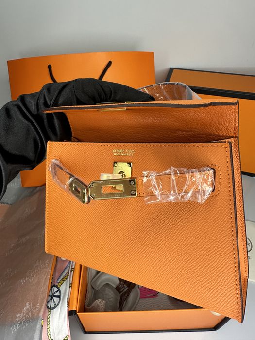 Geanta de lux HERMES Kelly mini 19  cm piele naturala 100% cadou c:42
