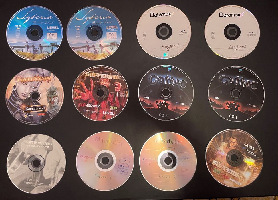 58 de jocuri video pe CD