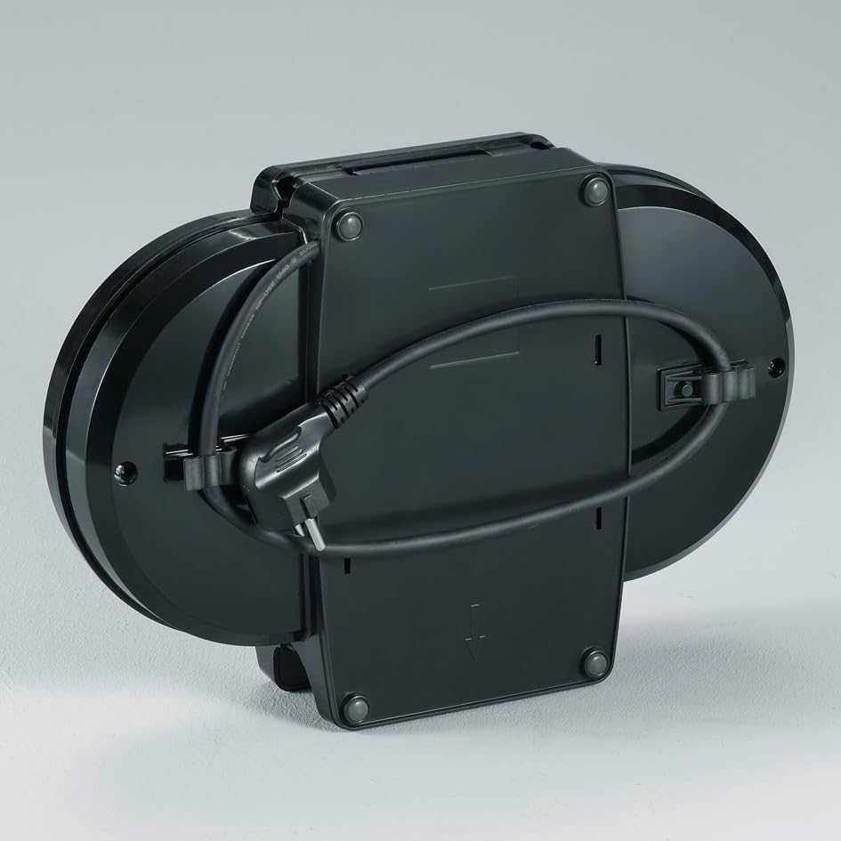 SEVERIN WA 2106 Двоен гофретник, 1200 W, Двойна гофретна чиния, Черен