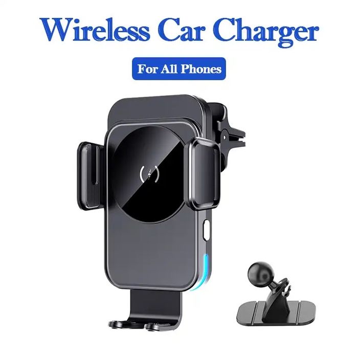 Incarcator Auto Wireless 15W Silientios Cablu Alimentare Inclus
