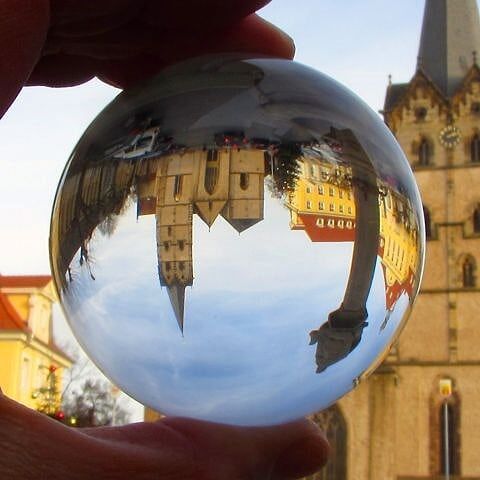 Lensball sfera sticla 70mm