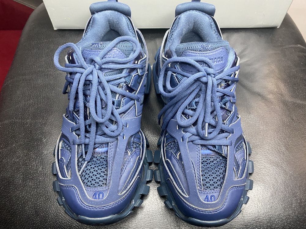 Balenciaga Track 1 - Dark Navy Monochrome - 40 (Authenticated)