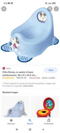 Lot olita Disney+Reductor burete copii NOI