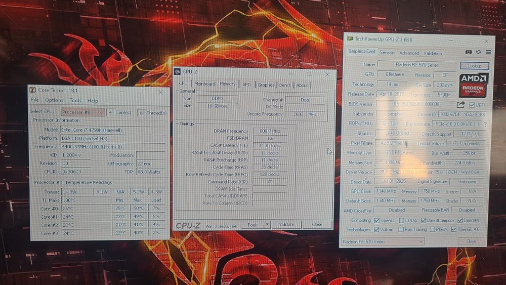 Unitate PC Gaming i7 4790K video 4GB RX 570 16GB RAM SSD