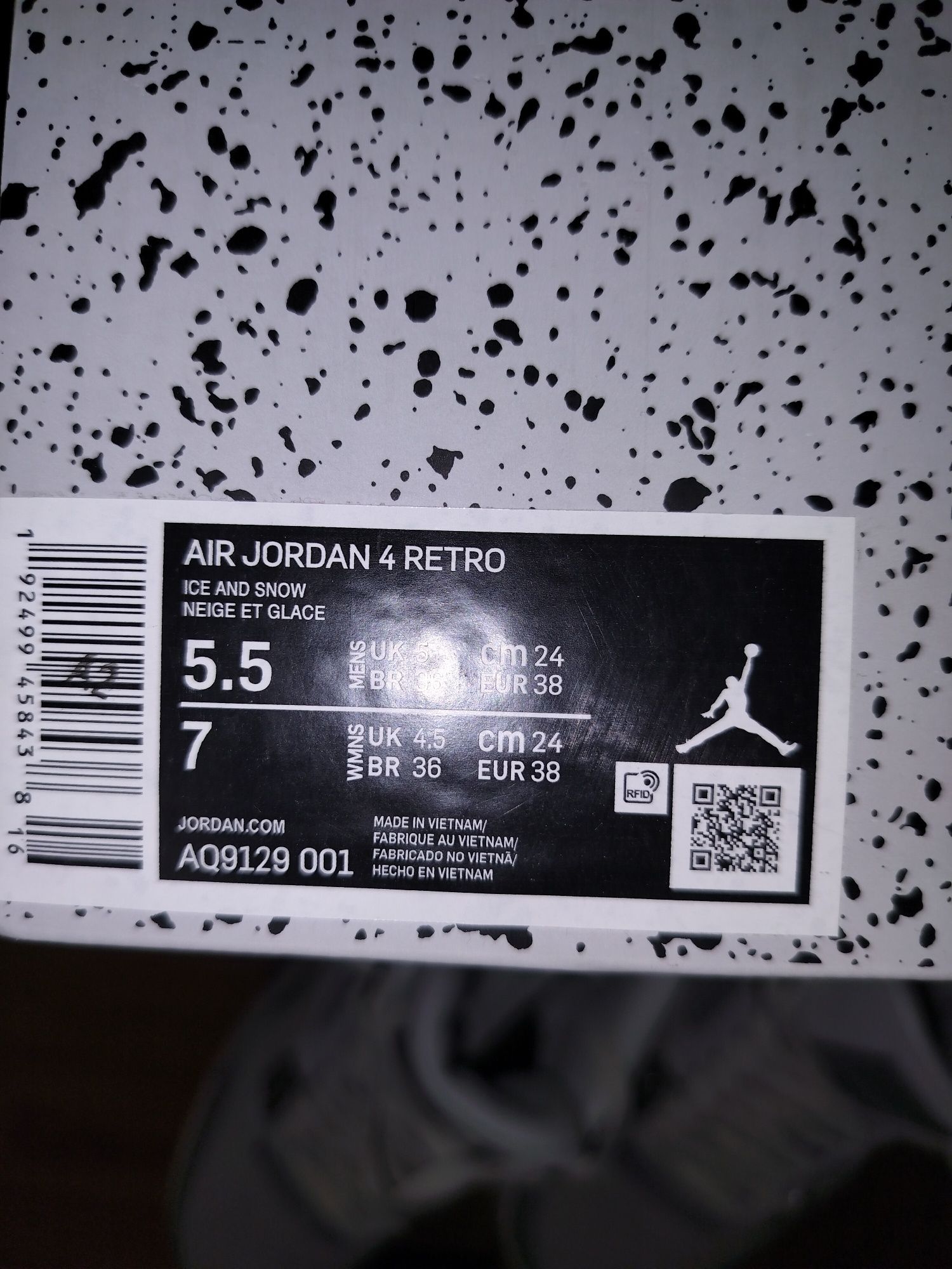 Nike Jordan 4 frozen moment 38 номер