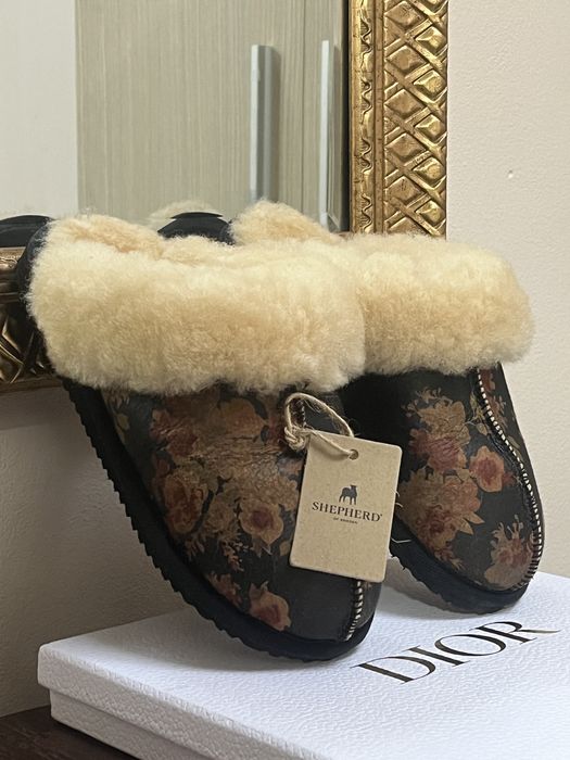 Papuci de casă, blană naturală și piele, Shepherd (UGG)