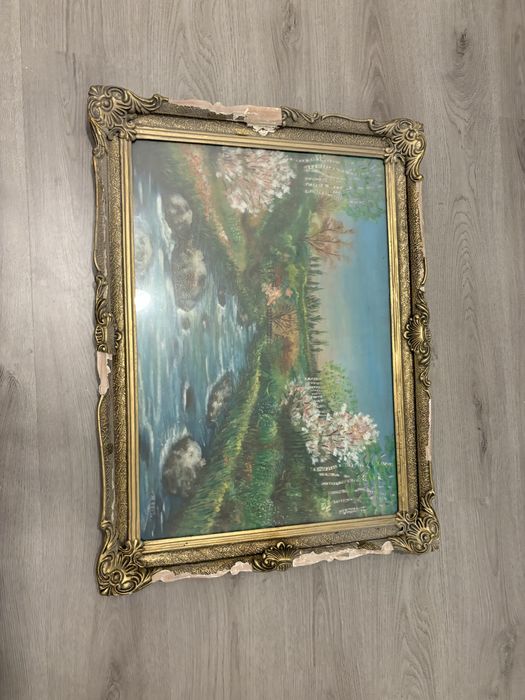 Tablou vintage pictat de C.Stoica