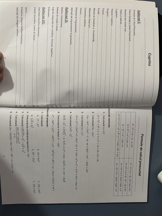 Carti pentru BAC , mate info