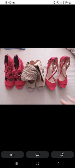 Lot sandale cu platforma nr 39