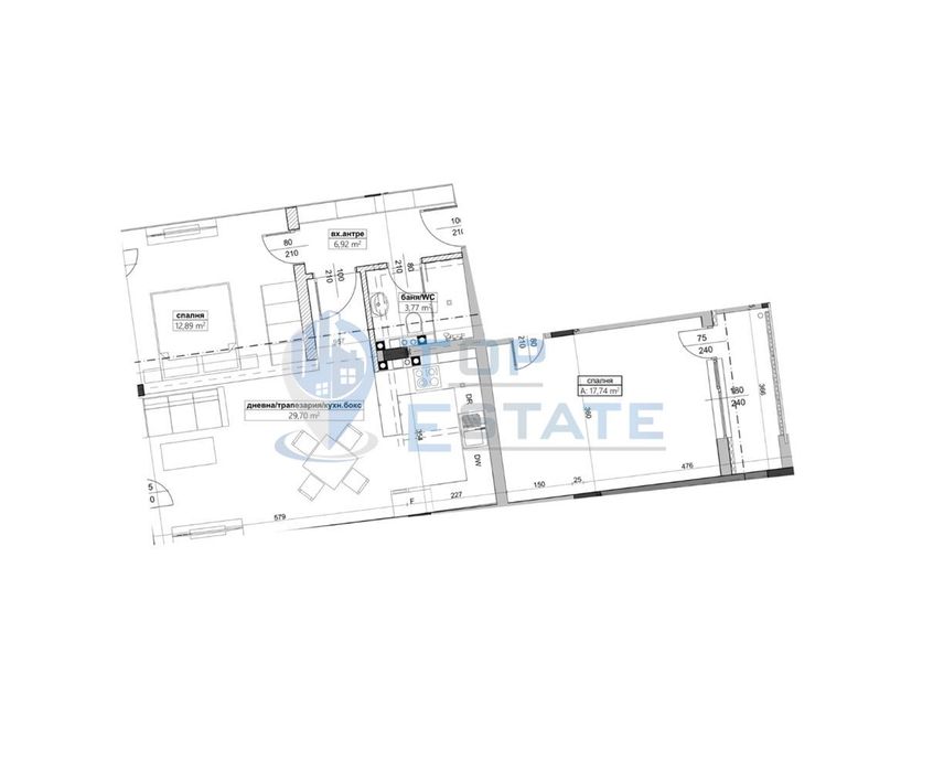 Продава се Тристаен апартамент в Велико Търново, Бузлуджа - 115 кв.м за 1055 €/кв.м - Снимка #3