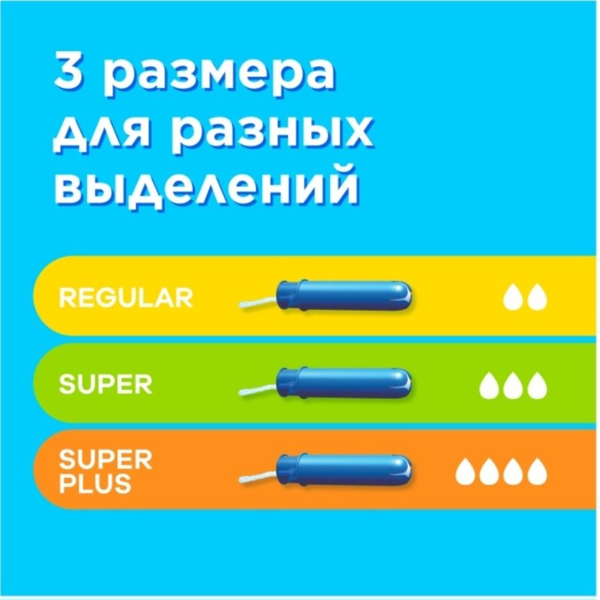 Тампоны TAMPAX 3 размера