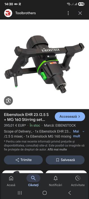 Malaxor material Eibenstock EHR 23/2.5 S