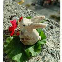 Заек, миниатюра от естествен стеатит