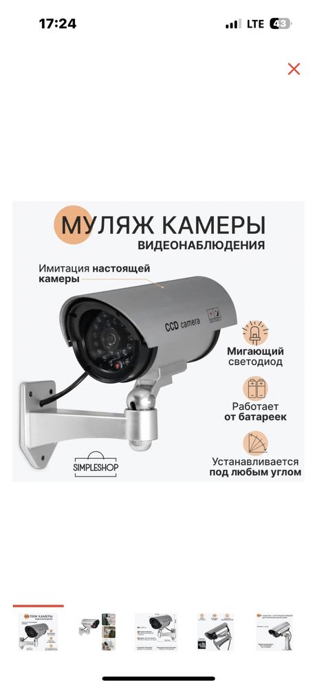Камера муляж