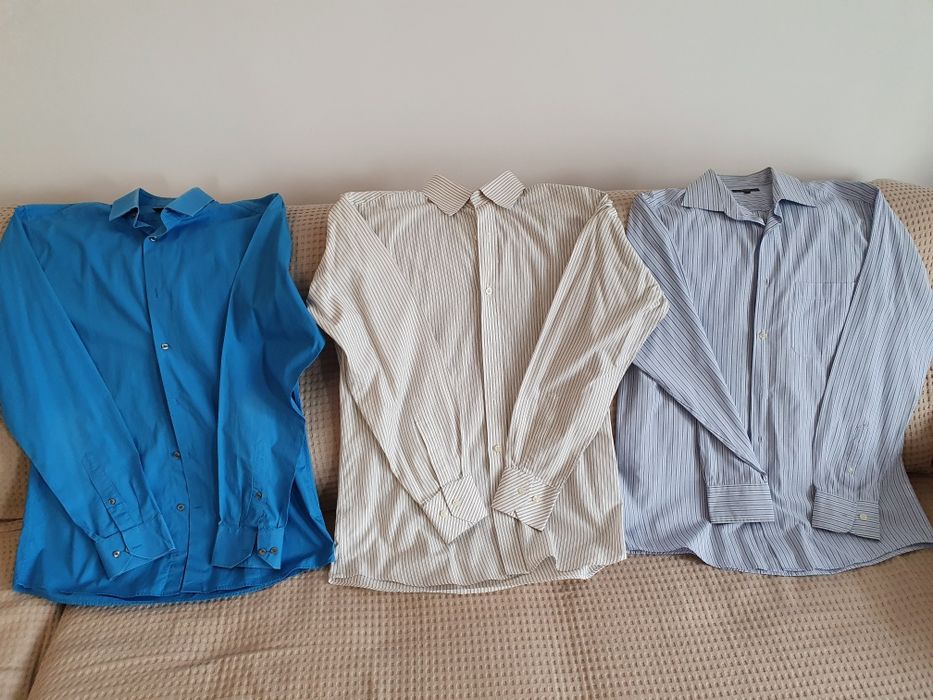 Pachet 4 camasi barbat H&M Tex Starconfex marimi M / L / 40-41 Curier