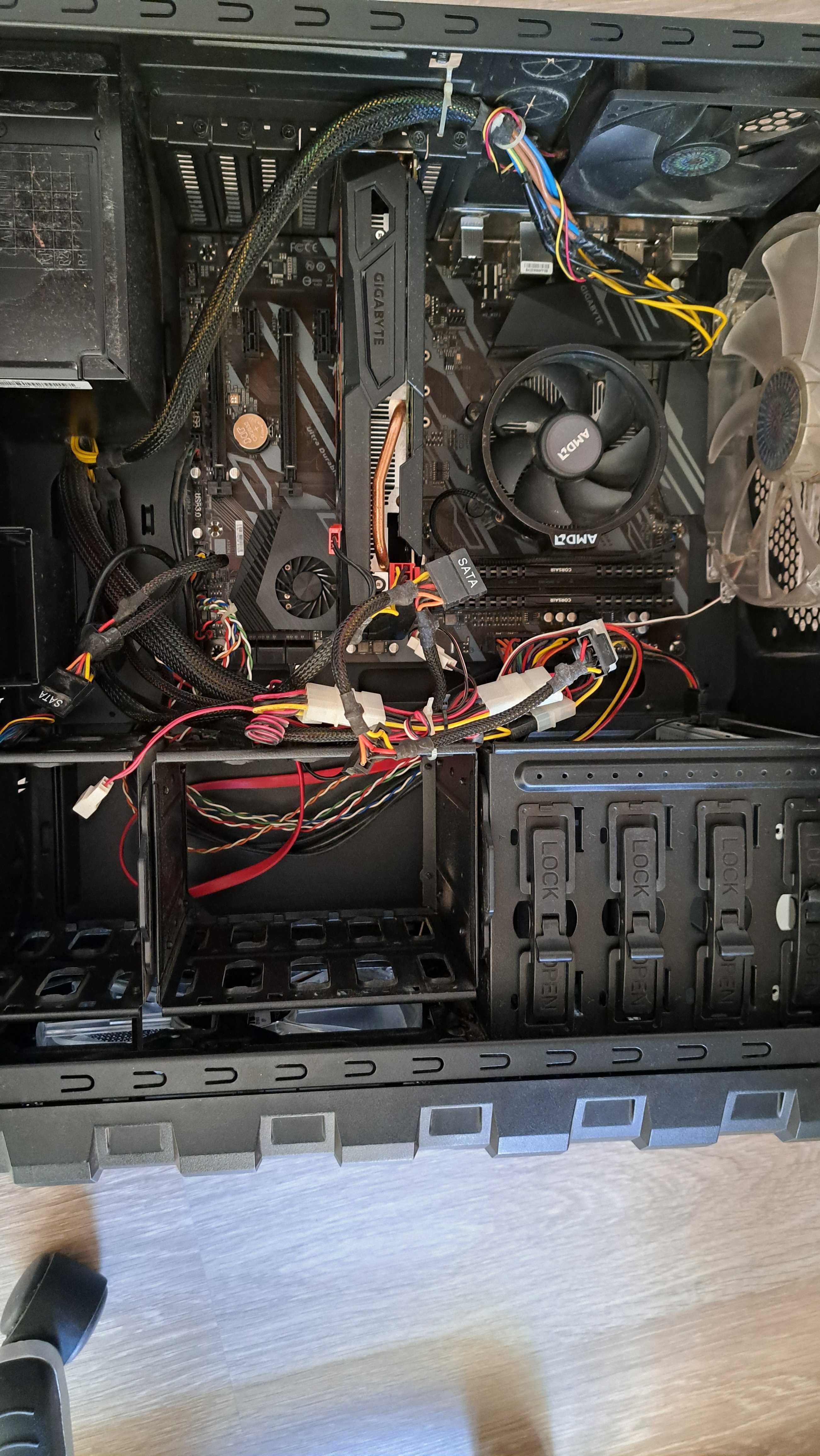 Геймърски компютър AMD Ryzen 5 3600x, X570UD, 2x8GB RAM, NVIDIA 1050ti
