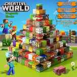 Голям комплект Магнитни кубчета Майнкрафт 96 броя Minecraft Magnetic