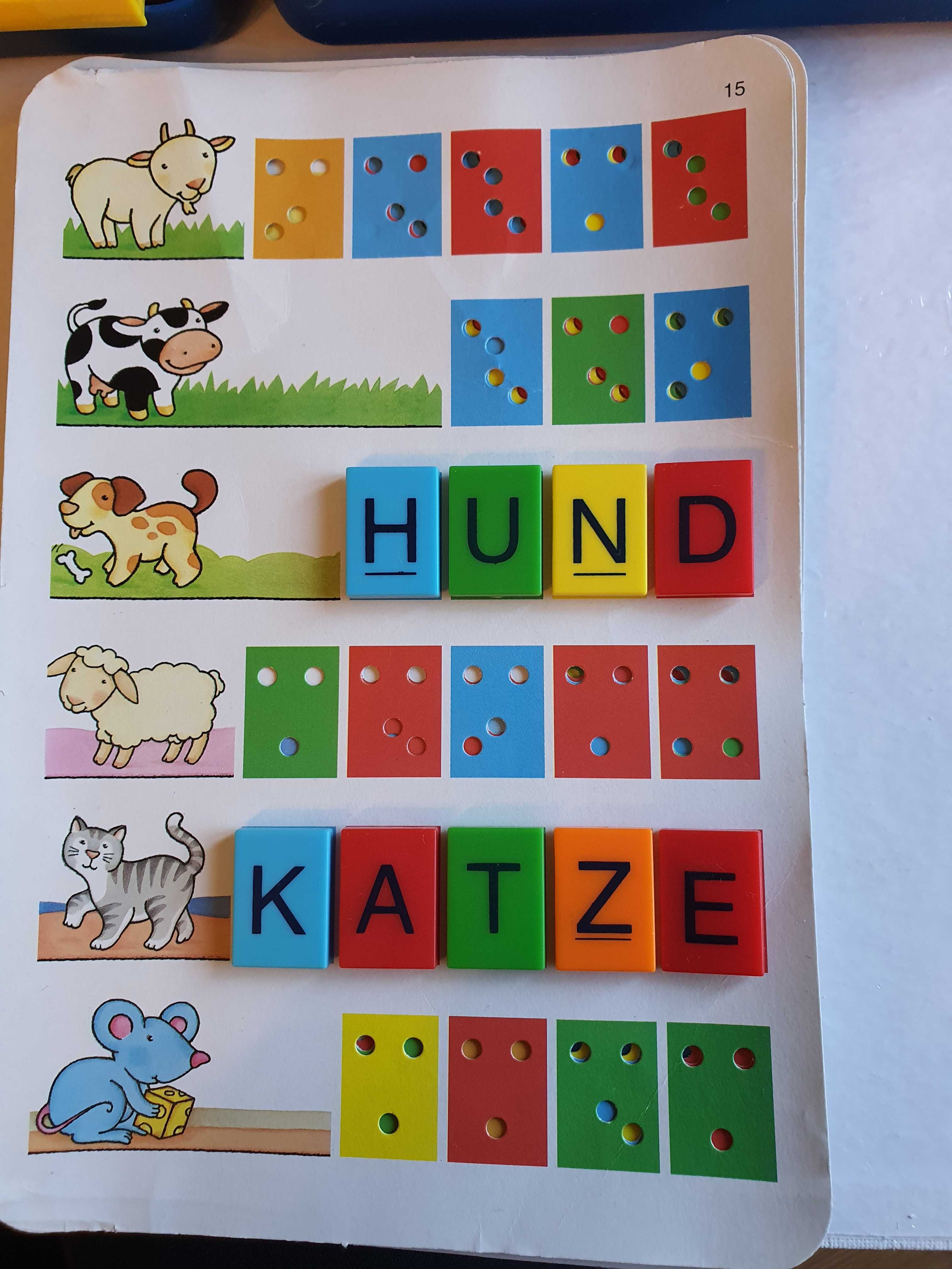 Joc de invatare a literelor si a cuvintelor în germana