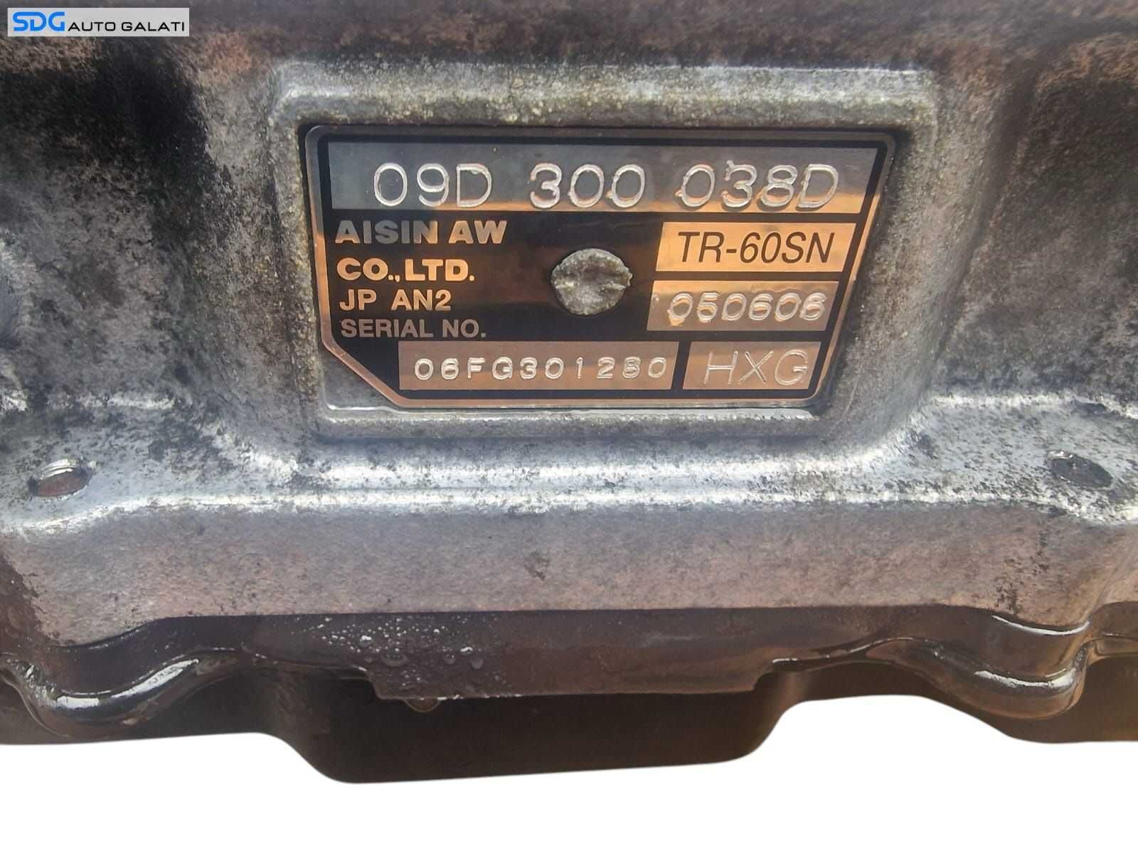 Cutie de Viteze Automata Cod HXG Volkswagen Touareg 7LA 7L6 3.0 TDI BKS 2003 - 2010 Cod 09D300038D [K1655]