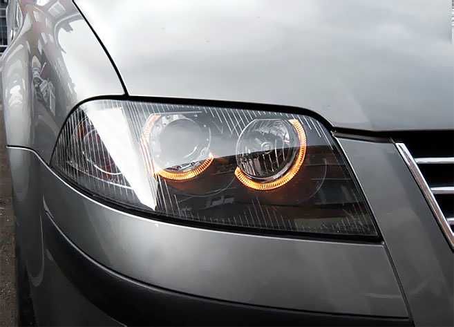 фарове VW Пасат б5.5 Angle Eyes Тъмни Опушени Нови pasat B5.5 Passat