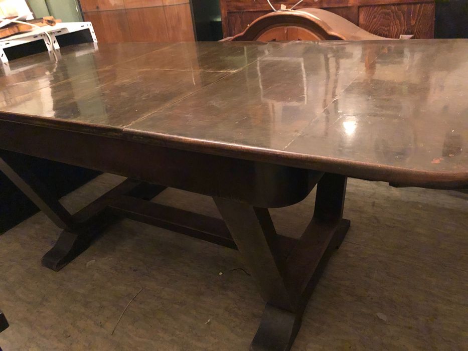 Антикварна разтегаема маса масив и столове