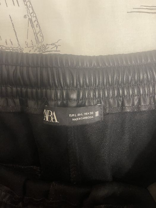 Штаны из эко кожи Zara