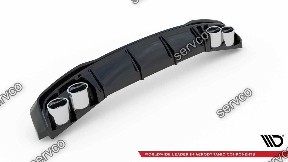 Difuzor bara spate Audi A7 C8 S-Line plus imitatii evacuare Maxton