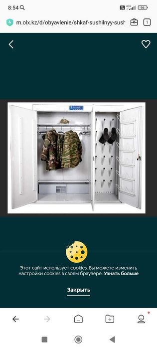 Шкаф теплый, шкаф сушильный, термошкаф металлический