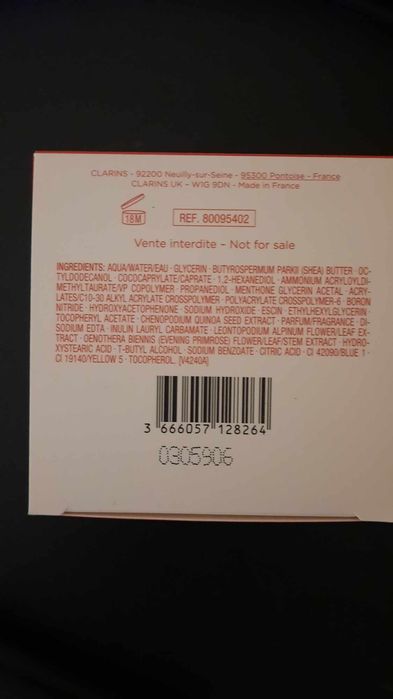 Clarins cyro-flash Cream-mask