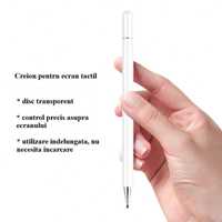 Creion Stylus Pen Touchscreen, universal, pt tableta sau telefon, Alb
