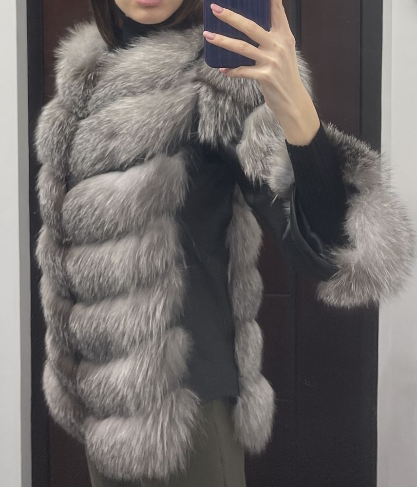 Blana naturala Vulpe 2 in 1