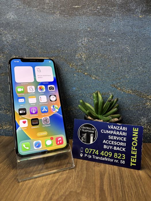 Iphone X/64Gb/Garantie 2Ani Centrul de Telefoane/Rate