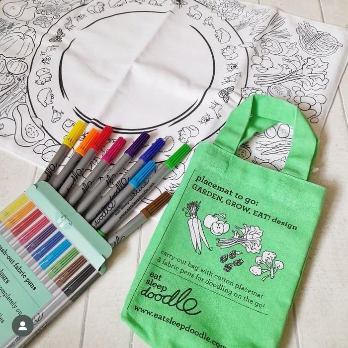 Servet bumbac de colorat pentru copii