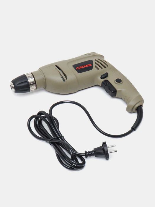Дрель безударная CROWN CT10070 — 400 Вт, 0–3000 об/мин