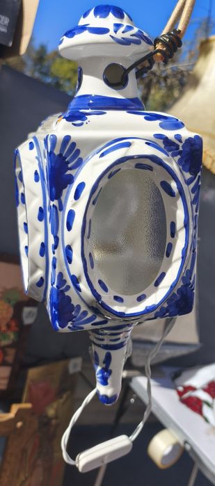 Veioză ceramică pictată manual