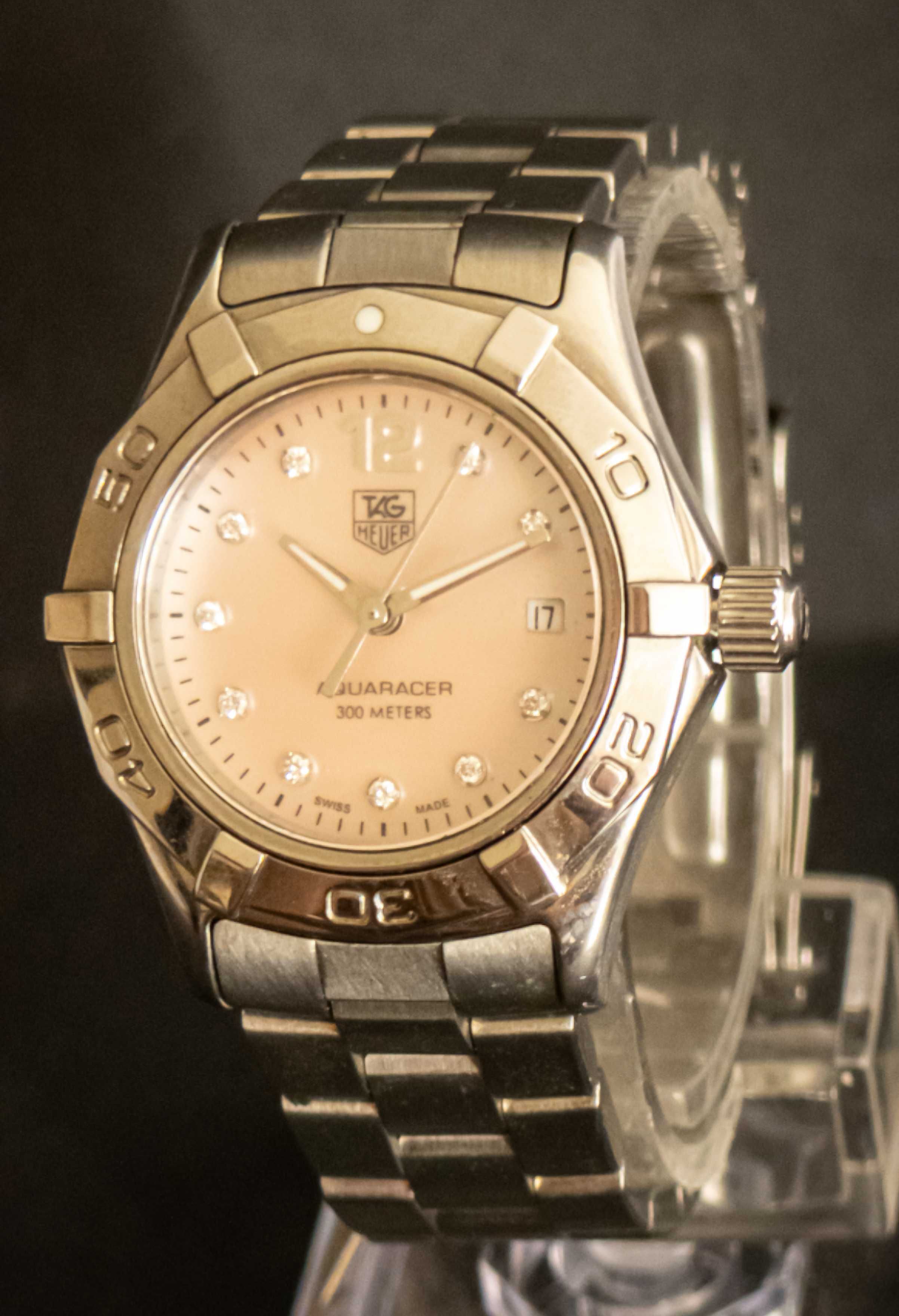 Дамски часовник TAG Heuer Aquaracer – Диаманти, розов седеф, 28мм