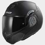 Отваряема мото каска LS 2 ADVANT Solid Black,S 55-56см.очила NEW