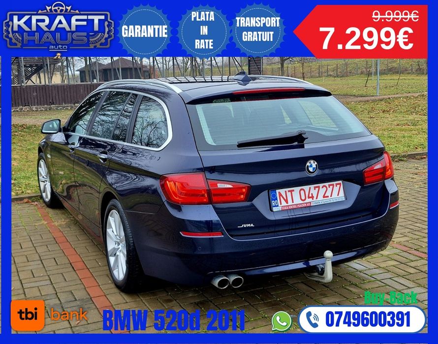 Bmw f11 520d 2011 import Belgia in rate prin tbi