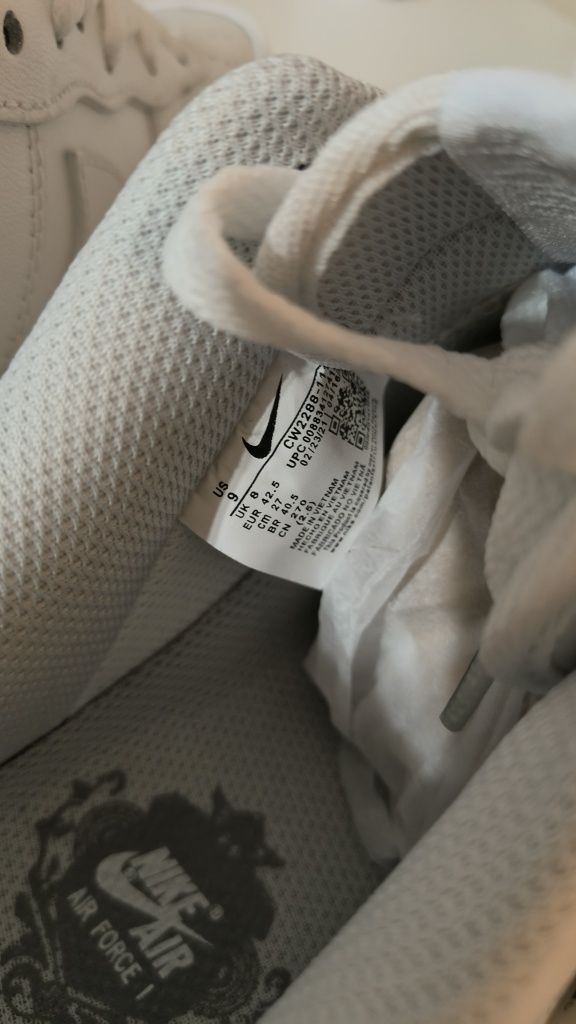 Adidasi Originali Sneaker low 'AIR FORCE 1 07'Nike Sportswear pe Alb