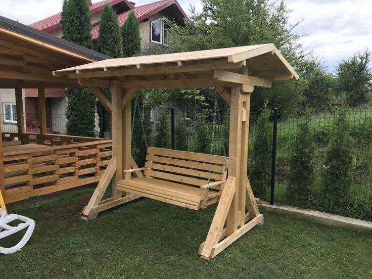 Leagan balansor pentru gradina din lemn