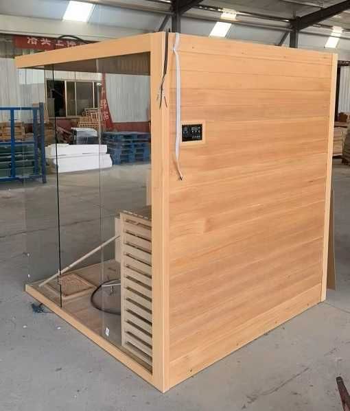 Безплатна доставка! Сауна 1.8*1.8 метра с панорамно стъкло и 8Kw печка