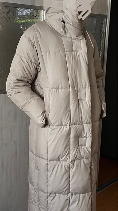 Зимний длинный пуховик новый
