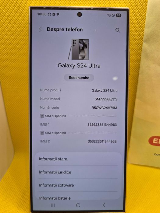 Telefon Samsung S24 Ultra (Ag29 Siraj b.33261) Garantie 2 ani